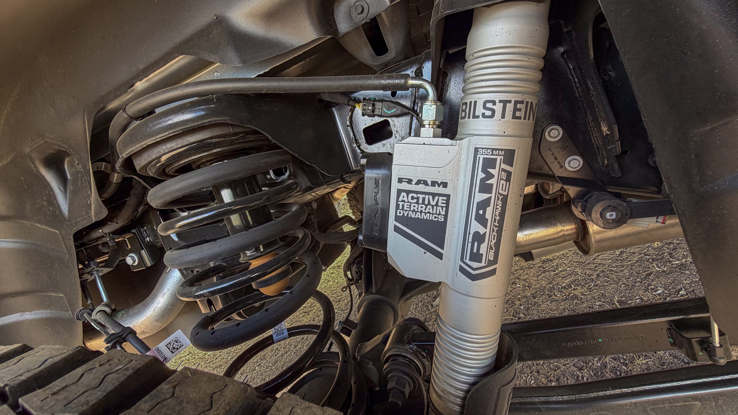 2027 Ram 1500 TRX SRT rear Bilstein Black Hawk e2 adaptive performance shock