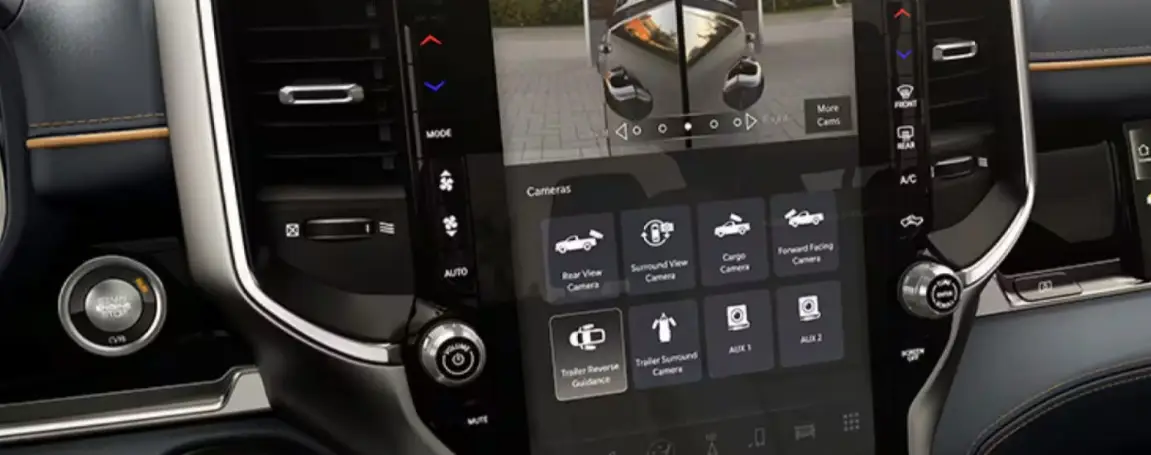 2025 Ram 1500 interior front dashboard screen