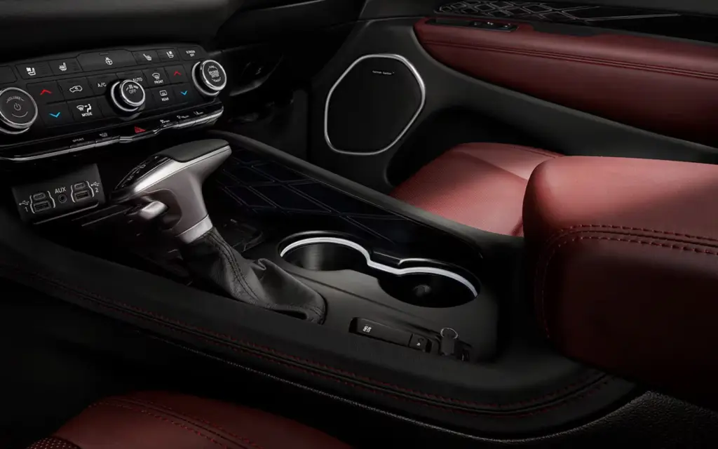 red 2024 dodge durango interior