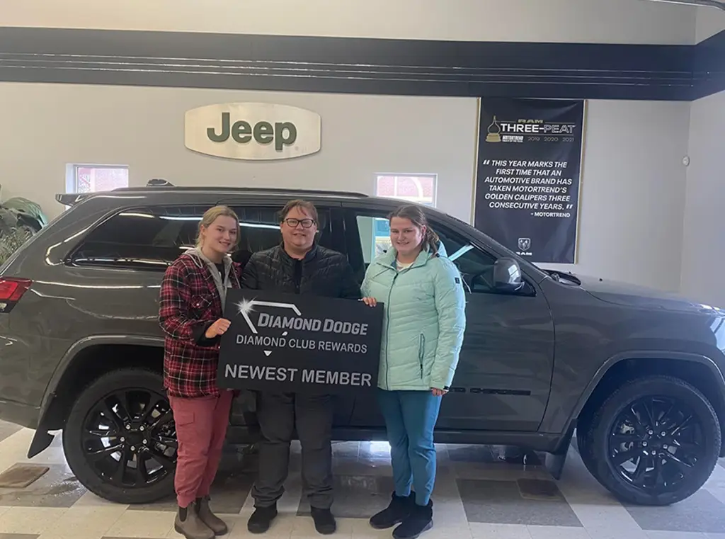 Diamond VIP Rewards Members jeep